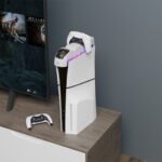 Charging Station gaming RAMPAGE RP-PS5 S RGB Lighted Headphone Stand with PlayStation 5 Slim Compatible Fast Charging Station, 41985 - Image 6