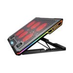 Postolje za notebook gaming Rampage BLIZZARD R7 6 FAN LCD SCREEN 2 USB SOCKET 13"-15.6" Notebook Cool Stand, 42032 - Image 3