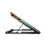 Postolje za notebook gaming Rampage BLIZZARD R7 6 FAN LCD SCREEN 2 USB SOCKET 13"-15.6" Notebook Cool Stand, 42032 - Image 4