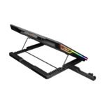 Postolje za notebook gaming Rampage BLIZZARD R7 6 FAN LCD SCREEN 2 USB SOCKET 13"-15.6" Notebook Cool Stand, 42032 - Image 5