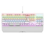Tastatura gaming RAMPAGE KB-R86 UMBRA  White USB Rainbow Illuminated Blue Switch US Layout English Mechanical Gaming Keyboard, 42186 - Image 2