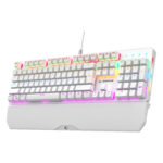 Tastatura gaming RAMPAGE KB-R86 UMBRA  White USB Rainbow Illuminated Blue Switch US Layout English Mechanical Gaming Keyboard, 42186 - Image 3