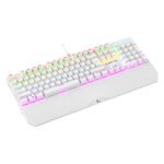 Tastatura gaming RAMPAGE KB-R86 UMBRA  White USB Rainbow Illuminated Blue Switch US Layout English Mechanical Gaming Keyboard, 42186 - Image 4