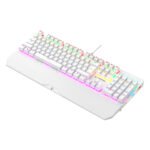 Tastatura gaming RAMPAGE KB-R86 UMBRA  White USB Rainbow Illuminated Blue Switch US Layout English Mechanical Gaming Keyboard, 42186 - Image 5