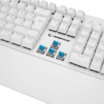 Tastatura gaming RAMPAGE KB-R86 UMBRA  White USB Rainbow Illuminated Blue Switch US Layout English Mechanical Gaming Keyboard, 42186 - Image 6