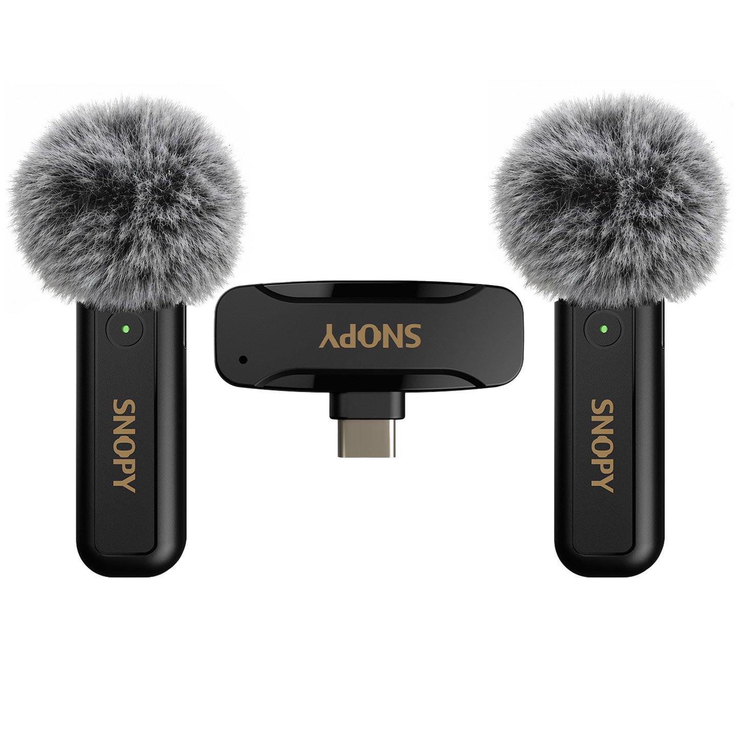 42250_00 Mikrofon Snopy wireless Type-C, 2 komada, SN-MW80, crni, 42250 - Image 1