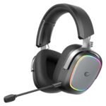 Slušalice sa mikrofonom RAMPAGE RETSU Black/Grey Wireless 2.4G Bluetooth Fabric and Leather Protein Earpad, 42412