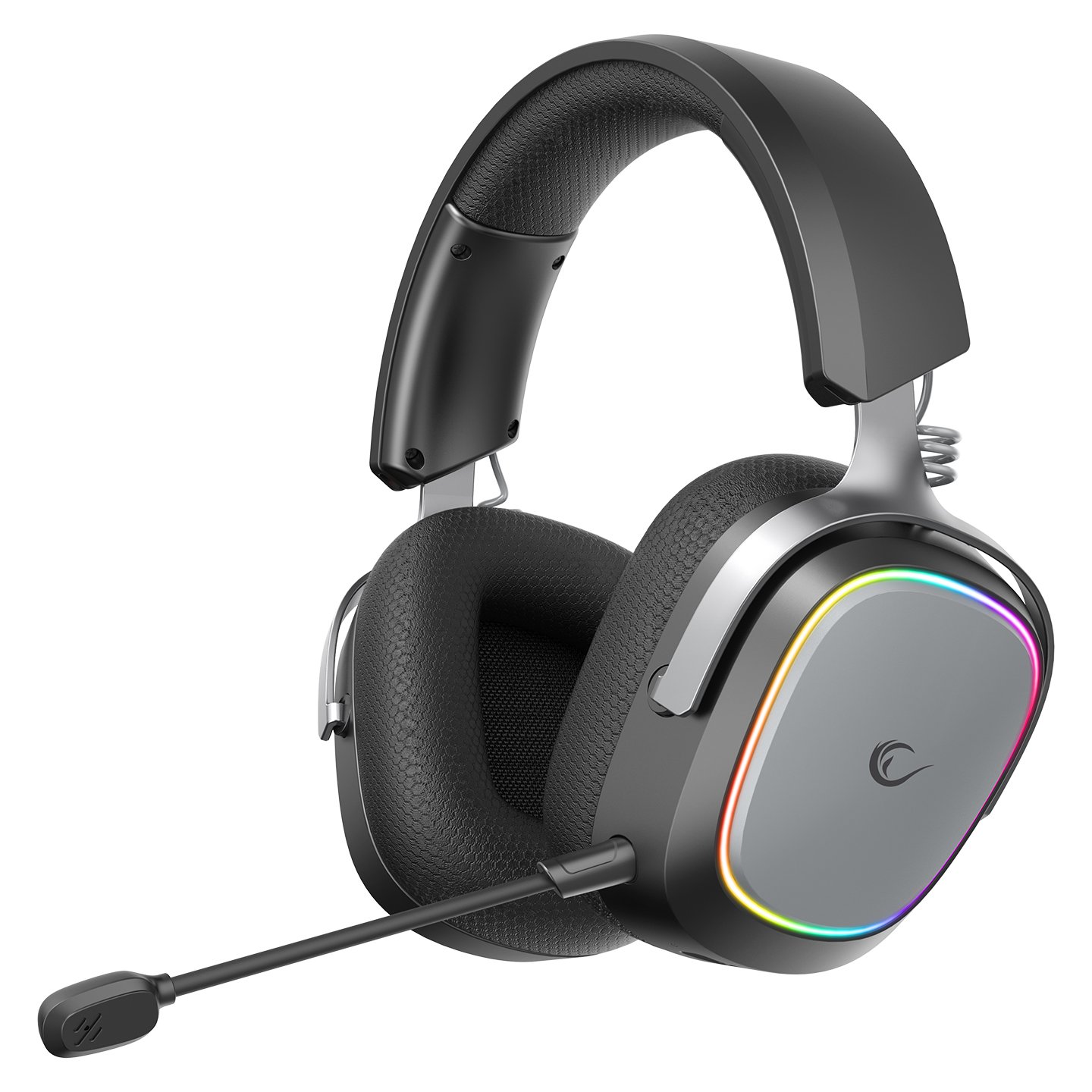 42412_00 Slušalice sa mikrofonom RAMPAGE RETSU Black/Grey Wireless 2.4G Bluetooth Fabric and Leather Protein Earpad, 42412 - Image 1