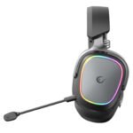 Slušalice sa mikrofonom RAMPAGE RETSU Black/Grey Wireless 2.4G Bluetooth Fabric and Leather Protein Earpad, 42412 - Image 2