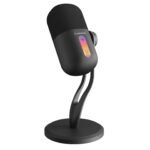 Mikrofon gaming RAMPAGE ARPEJ Black RGB Stand Desktop Microphone with Volume Indicator, 42798 - Image 3