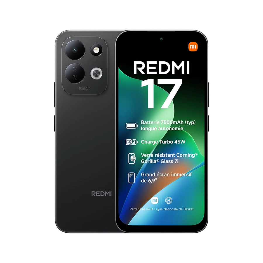 01-36-1 Mobitel XIAOMI Redmi 17 NFC Dual Sim 128GB 4GB, Black - Image 1