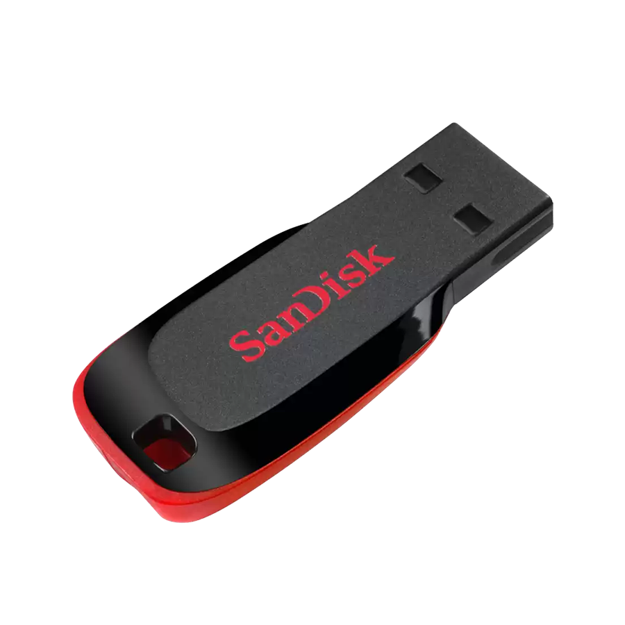 01-50 USB Memory stick SanDisk 64GB Cruzer Blade Teardrope SDCZ50-064G-B35 - Image 1