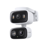 TP-Link Tapo-C246D Indoor/Outdoor Dual Lens Pan/Tilt Security Camera, 2K + 2K, 2.4 GHz,Smart AI Detect.Notif.Motion