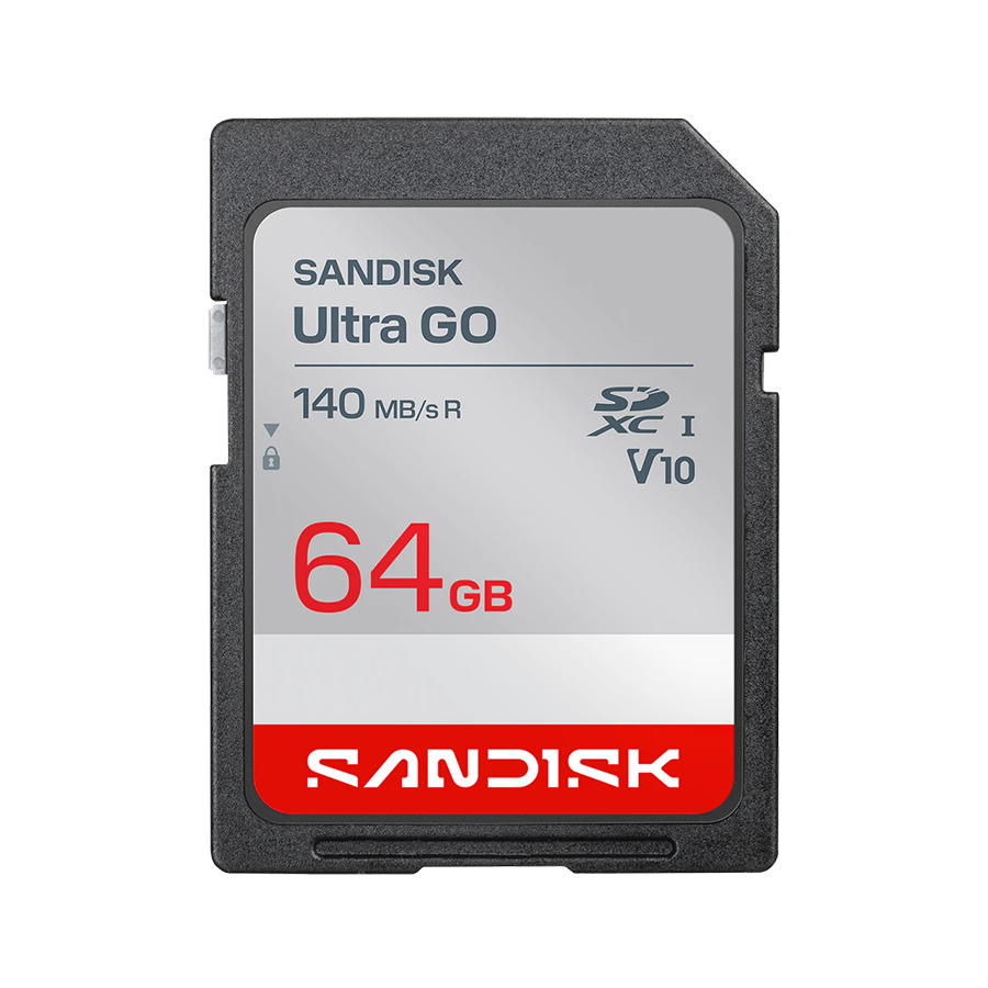 01-70 SanDisk Ultra GO SDHC 140MB/s SDSDUGN-064G-GN6IN - Image 1