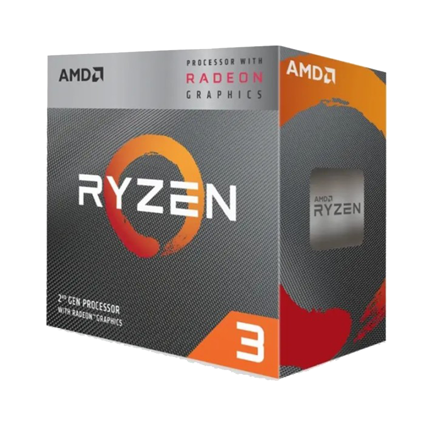 01-82 AMD RYZEN 3 3200G AM4 4 CPU cores,4 threads, 3.6GHz,4MB L3,65W,Radeon Vega 8, Tray - Image 1