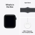 Apple Watch SE 3 GPS 40mm Midnight Aluminium Case with Midnight Sport Band - M/L MEHC4RK/A 2Y - Image 3