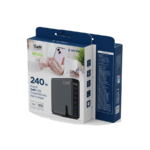 Power station USB brzi/quick punjač GEMBIRD, 6-port 240 W GaN USB fast charger, black, TA-UC-2A4C-PD240-01-BK - Image 4