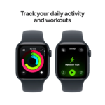 Apple Watch SE 3 GPS 40mm Midnight Aluminium Case with Midnight Sport Band - M/L MEHC4RK/A 2Y - Image 4