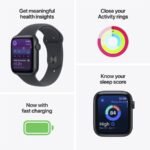 Apple Watch SE 3 GPS 40mm Midnight Aluminium Case with Midnight Sport Band - M/L MEHC4RK/A 2Y - Image 8