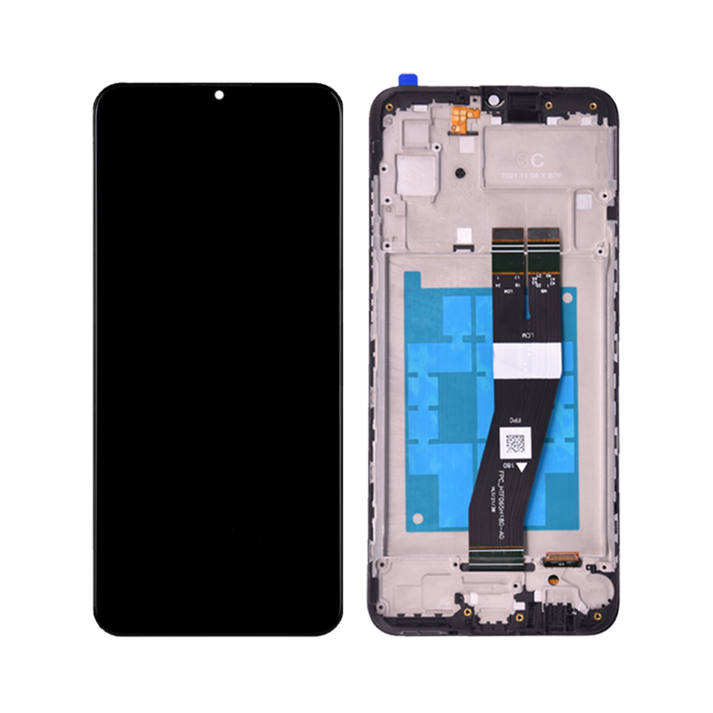 Display Samsung A03/A035 duzi original + frame SL 6216 crni flet 164 mm Display Samsung A03/A035 duzi original + frame SL 6216 crni flet 164 mm - Image 1