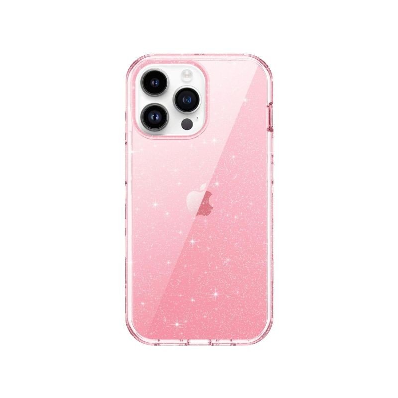 Glitter maskica iPhone 16 Pink Glitter maskica iPhone 16 Pink - Image 1