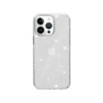 Glitter maskica iPhone 16 Pro Max Silver