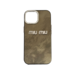 Glitter MiuMiu iPhone 15 Crna