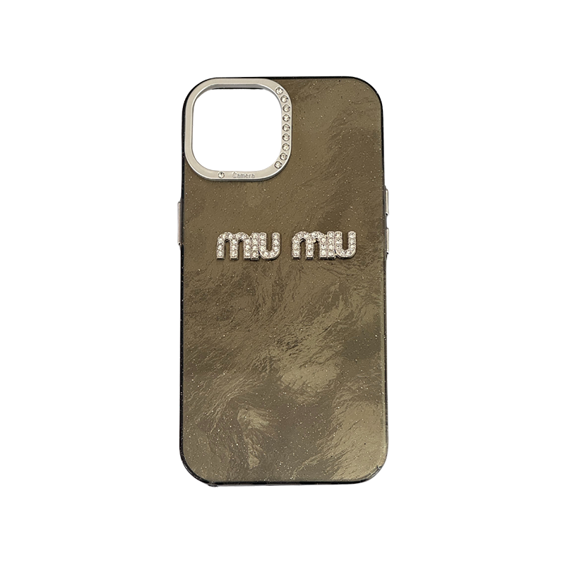 Glitter MiuMiu iPhone 15 Pro Max Crna Glitter MiuMiu iPhone 15 Pro Max Crna - Image 1
