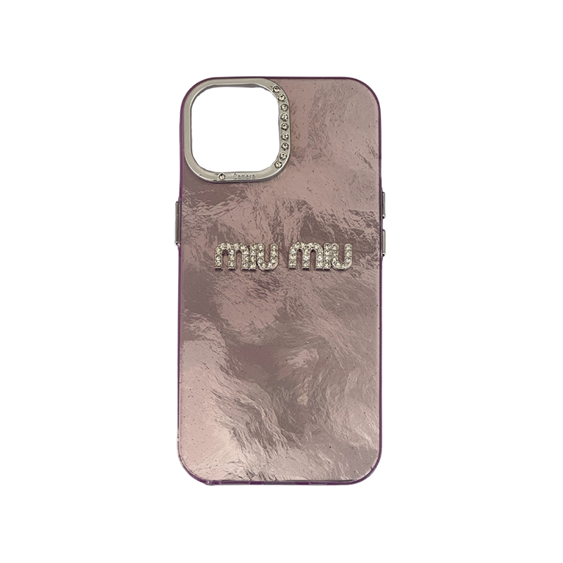 Glitter MiuMiu iPhone 16 Pro Ljubicasta Glitter MiuMiu iPhone 16 Pro Ljubicasta - Image 1