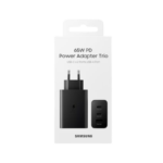 Kucni punjac Samsung Original TRIO 65W USB-A USB-C x2 Black EP-T6530