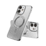 MagSafe glitter maskica iPhone 16 Pro Max Silver