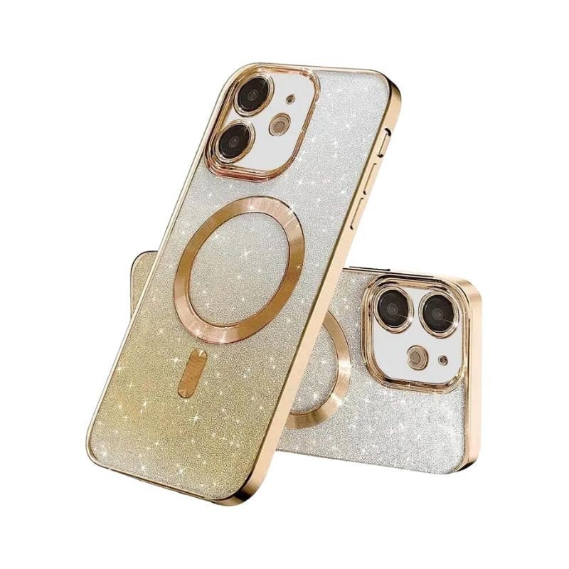MagSafe glitter maskica iPhone 17 Pro Gold MagSafe glitter maskica iPhone 17 Pro Gold - Image 1