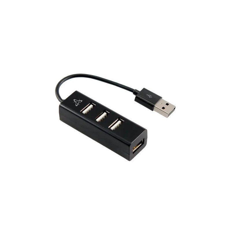 SBOX USB HUB H-204 – USB-2.0 4 Port Crni SBOX USB HUB H-204 - USB-2.0 4 Port Crni - Image 1