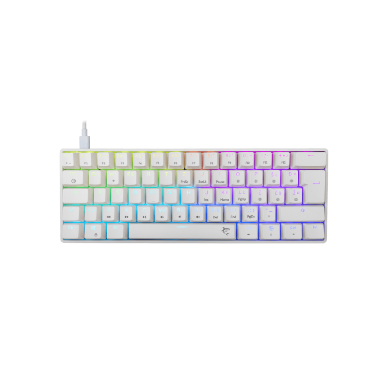 White Shark TASTATURA GK-004232 SHINOBI-2 Bijela- Mehanicka HR BROWN SW. White Shark TASTATURA GK-004232 SHINOBI-2 Bijela- Mehanicka HR BROWN SW. - Image 1