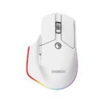 Miš Everest SMW- 178 Handy 2in1 Bluetooth 2,4GHz White Rechargeable 4000 DPI Horizontal/Vertical Wheel Ergonomic RGB Mouse, 41043 - Image 2