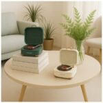 Zvučnik Mikado MD-62BT 5W 1200mAh Cream TF Card Bluetooth Supported Classic Retro Music Box, 42441 - Image 10
