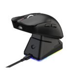 Miš gaming RAMPAGE Aeris Wireless RGB Charging Stand Black 24000 DPI 3311 Sensor Rechargeable 80 Million Huano Switch, 43356 - Image 4