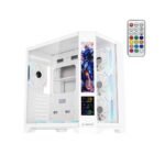 Kućište gaming RAMPAGE NOVA V2 9.16' LCD Display Hub Controller White 7x12cm ARGB Pwm Fan, 43467