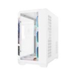 Kućište gaming RAMPAGE NOVA V2 9.16' LCD Display Hub Controller White 7x12cm ARGB Pwm Fan, 43467 - Image 4