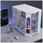 Kućište gaming RAMPAGE NOVA V2 9.16' LCD Display Hub Controller White 7x12cm ARGB Pwm Fan, 43467 - Image 8
