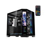 Kućište gaming RAMPAGE NOVA V2 9.16' LCD Display Hub Controller Black 7x12cm ARGB Pwm Fan, 43432