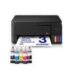 Printer EPSON EcoTank L3351 print/scan/copy Rez.5.760 x1.440 dpi. 33str/min Monokrom.15str/min Colour. USB, LAN.WiFi. Crno-siva boja. tinte br.103