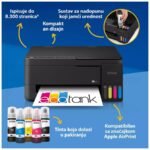 Printer EPSON EcoTank L3351 print/scan/copy Rez.5.760 x1.440 dpi. 33str/min Monokrom.15str/min Colour. USB, LAN.WiFi. Crno-siva boja. tinte br.103 - Image 2