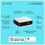 Projektor Epson Lifestudio Pop EF-61W. 3LCD.Laser Full HD. Android TV. 700 lumena, Sound by Bose, Google TV, prijenosni, Sound by Bose, Google TV. - Image 2
