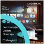Projektor Epson Lifestudio Pop EF-61W. 3LCD.Laser Full HD. Android TV. 700 lumena, Sound by Bose, Google TV, prijenosni, Sound by Bose, Google TV. - Image 5