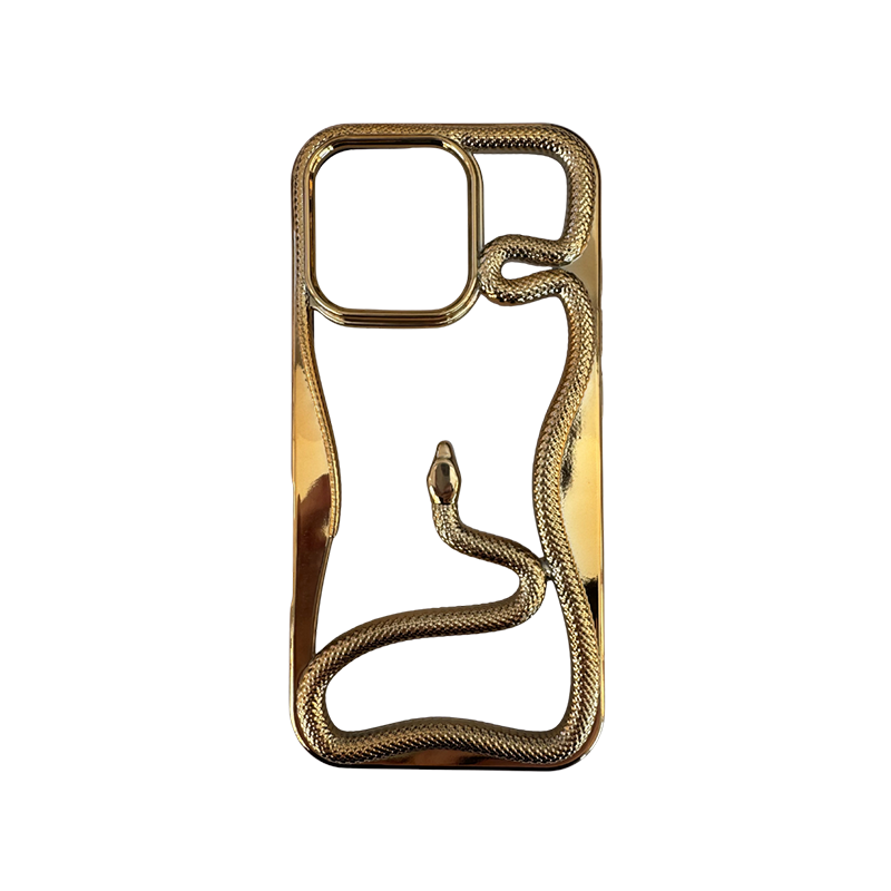 Snake maskica iPhone 16 Pro Gold Snake maskica iPhone 16 Pro Gold - Image 1