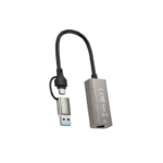 XO HUB018 USB to Type-C 2in1 RJ45 Network cable converter 100M