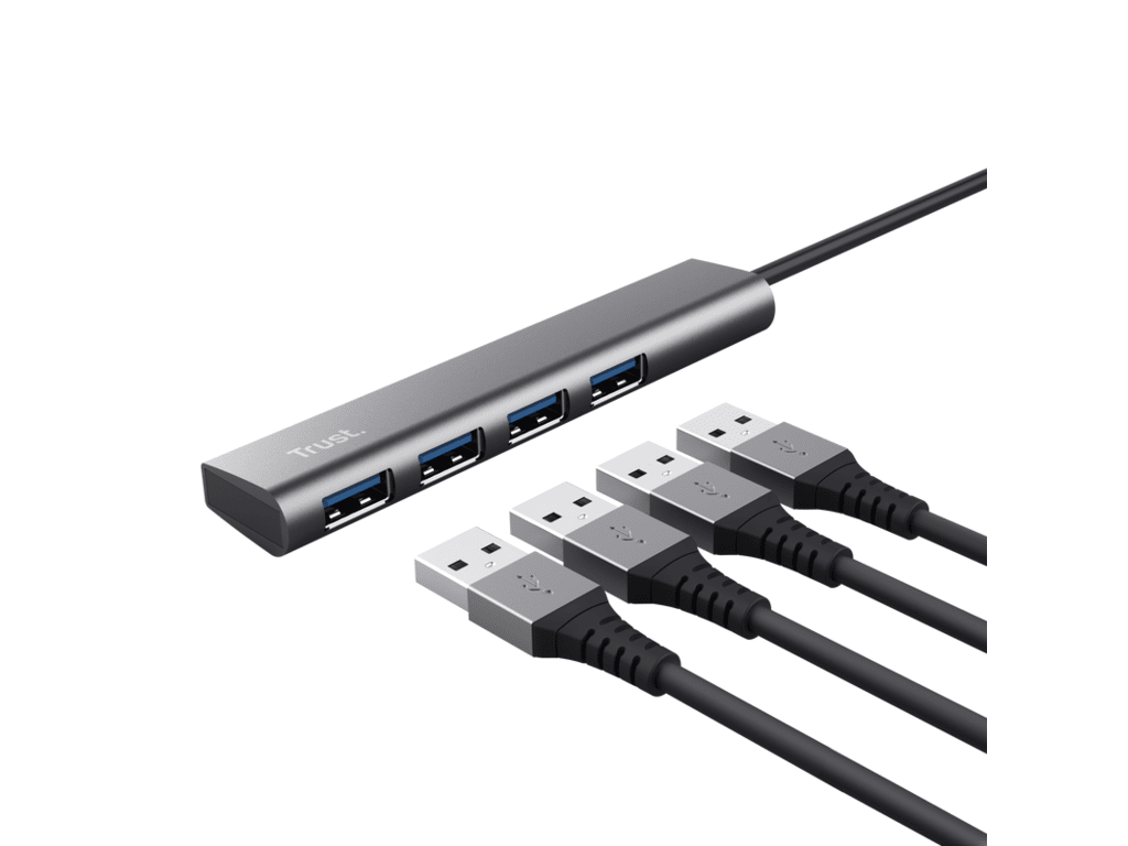 24947_240125030144135 Trust Halyx 4-Port USB Hub - Image 1