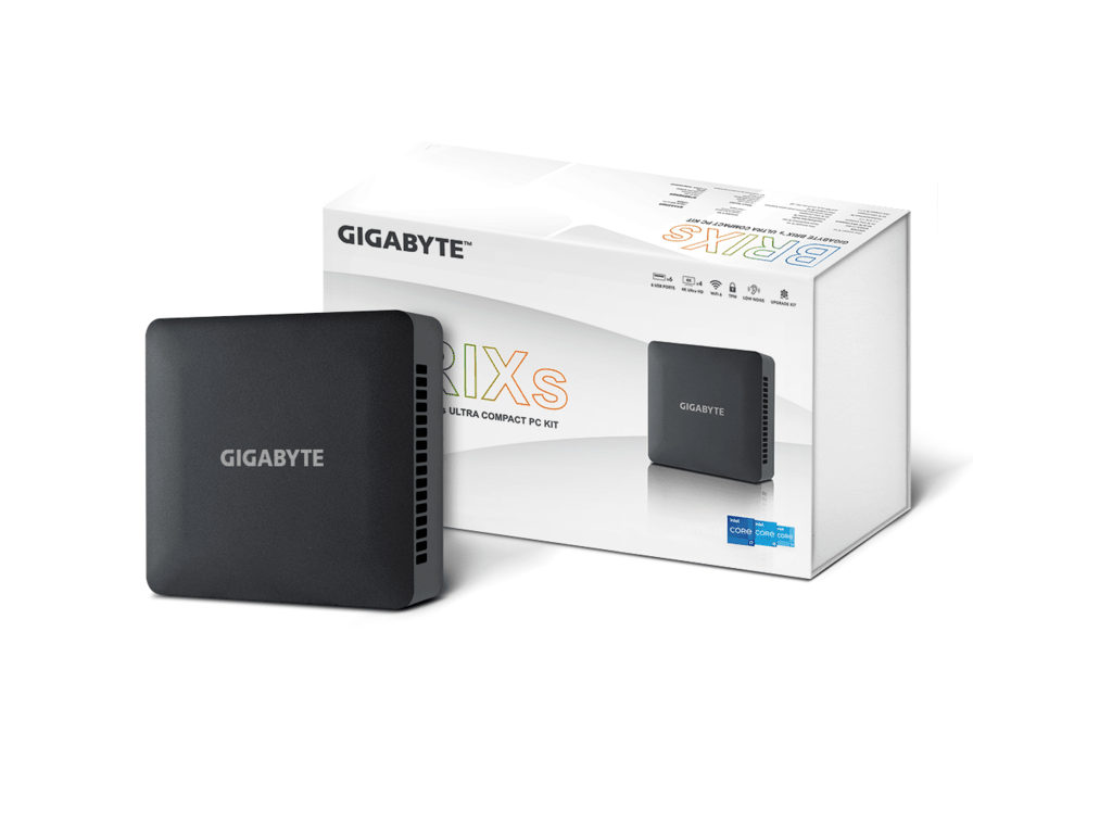 GB-BRI5H-1335-BWEK_240606100659768 Gigabyte Brix GB-BRI5H-1335i5-1335U, 4x 4k module2.5G LAN + Wi-Fi 6 module - Image 1