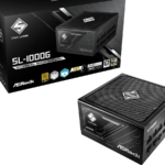 ASROCK PSU 1000W Gold Steel LFully Modular,80PLUS,135mm fanATX 3.1. PCIe 5.1, Japanese Capacitors